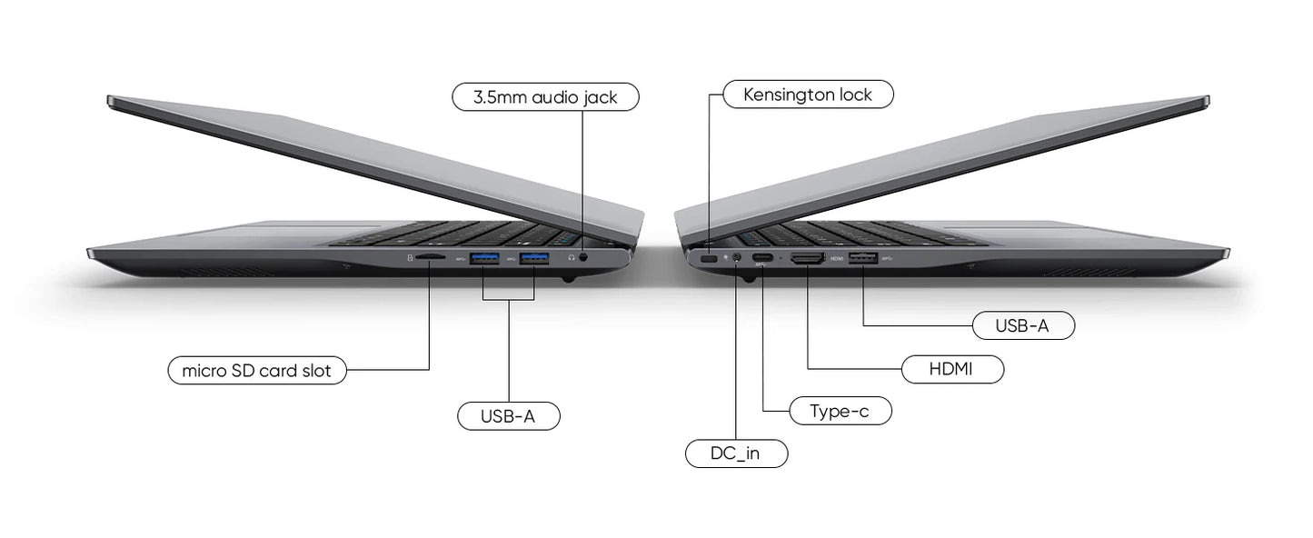 Windows 11 Pro Laptop – 14 Inch QHD Display, Intel Core m3, 16GB RAM, 512GB SSD Ultrabook