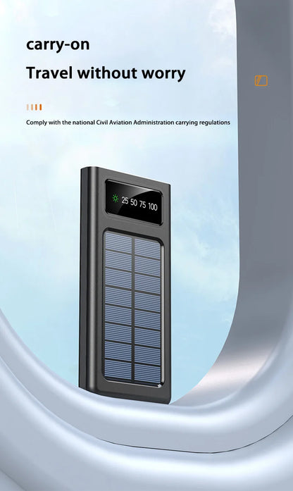 ONEPLUS 200000mAh Solar Power Bank Ultra Capacity USB Super Fast Charging USB  For iPhone Samsung Xiaomi Huawei Outdoor Power