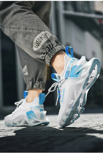 Men Casual Sneakers - Luxury Breathable Trainers Slip-On Running Shoes