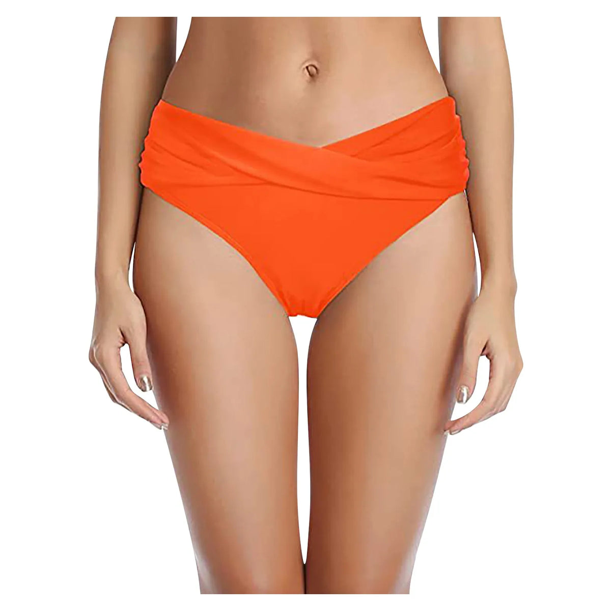 Women's Various Patterns Classic High Quality Low Waist Ruched Bikini Panties Fashionable Summer Thin Comfy Swimsuit Briefs