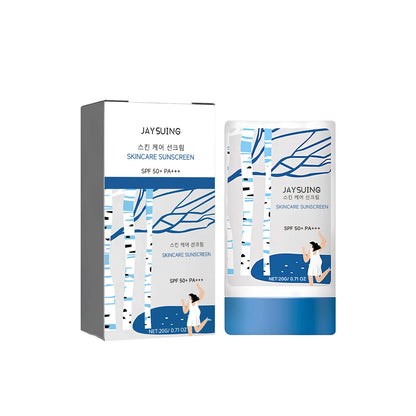 UV Sunscreen Stick Spf50 Lasting Waterproof Moisturize Layer Oil Control Repair Sunburn Antioxidant Skin Sun Protection Cream
