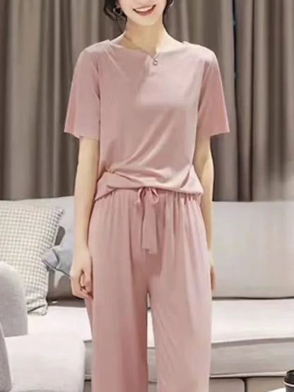 Autumn Winter Warm Flannel Fleecing Women Pyjamas Sets Thick Coral Velvet Long Sleeve Cartoon Sleepwear Thin Flannel Pajamas Set