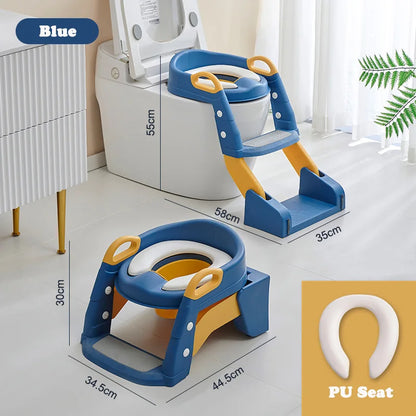 Portable Potty Seat - Foldable Toilet Training Stool | Easy Clean Baby Potty Chair