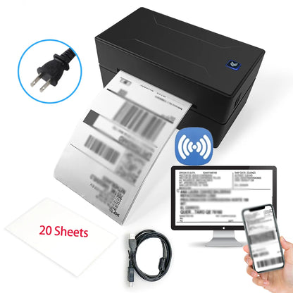 Marklife Thermal Printer D100 Portable Bluetooth Small Shipping Wireless 4X6inch Label Printer Support Android Mac iOS Windows