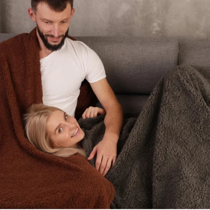 Waterproof King Size Blanket - Cozy Thickened Shaggy Stain Resistant