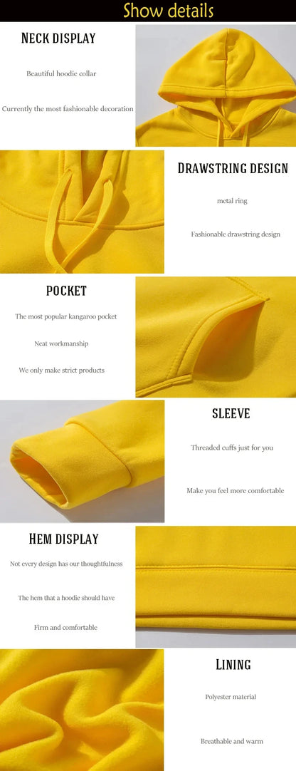 Men's Hoodies - Casual Fleece Hoodie With Hooded Sweatshirt, Regular Fit Pullover