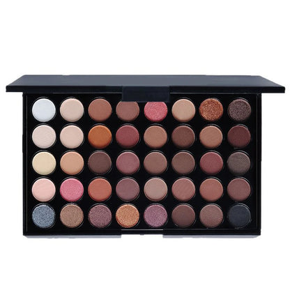 40 Colors Glitter Eyeshadow Palette Matte Waterproof Long Lasting Pressed Powder Earth Tone Women Eye Makeup Palette Cosmetics