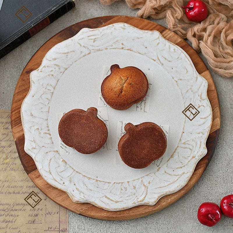 Carbon Steel Cake Pan - 6 Cavity Flower Muffin Mold Non Stick Durable Baking Tray