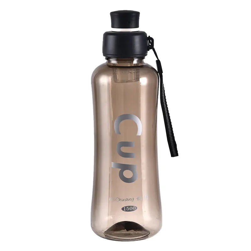 1500ML Water Bottle Motivational Sport Water Bottle Leakproof Bottles Drinking Outdoor Travel Gym Fitness Jugs for Bottle