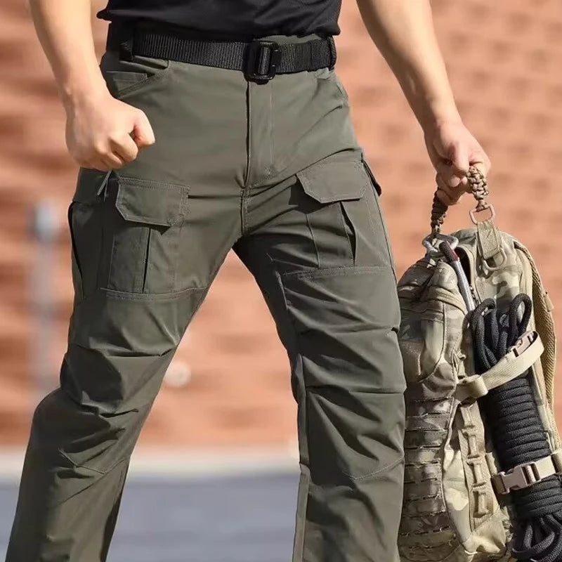 Men's Tactical Cargo Pants, Slightly Stretch Fabric, Soft and Breathable, Multi-Pocket, Suitable for Casual Outings