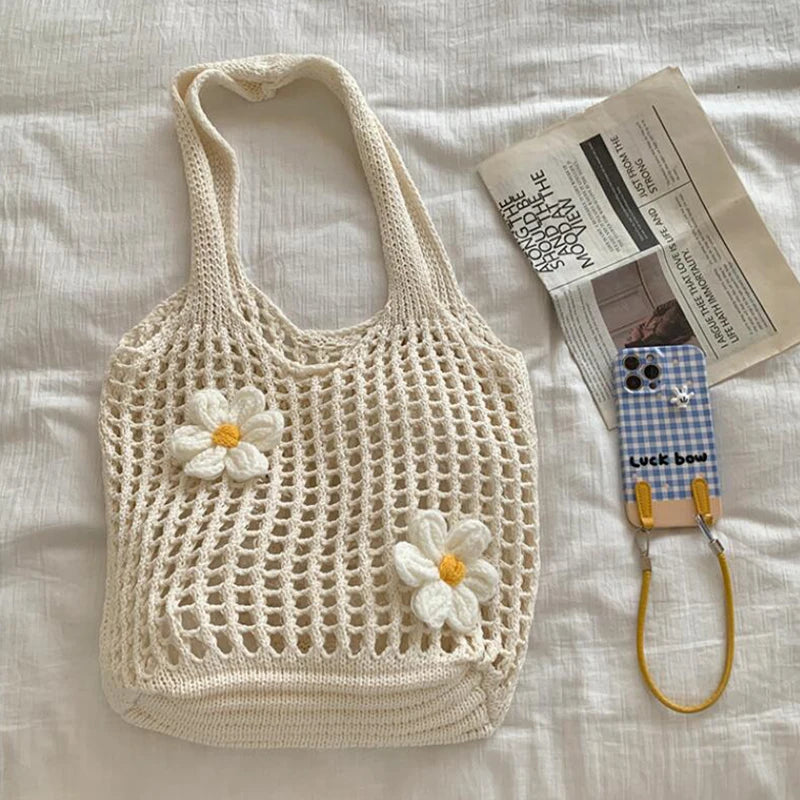 Knitted Shoulder Bag – Fashion Tote With Large Capacity | Lightweight Casual Purse