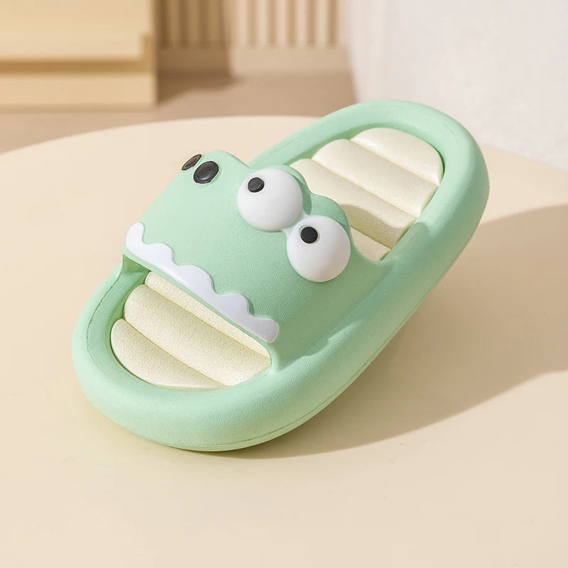 Children Dinosaur Slippers - Soft Soled Anti Skid Kids Summer Shoes Sandals