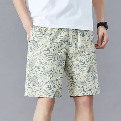 Plus Size Men's Shorts - Breathable Cotton Summer Casual Knee Length Fitness Shorts