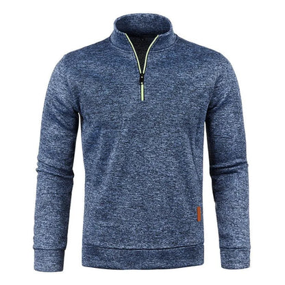 Animal Game Men's Half Zipper Sweatshirts Long Sleeve Solid Pullover Turtleneck Streetwear Warm Jacket Sport Coats Outerwear