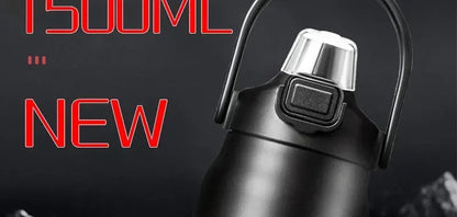 Thermos Vacuum Stainless Cup Thermal Cold Hot Insulated Stainless Steel Water Bottle with Straw Water Bottles