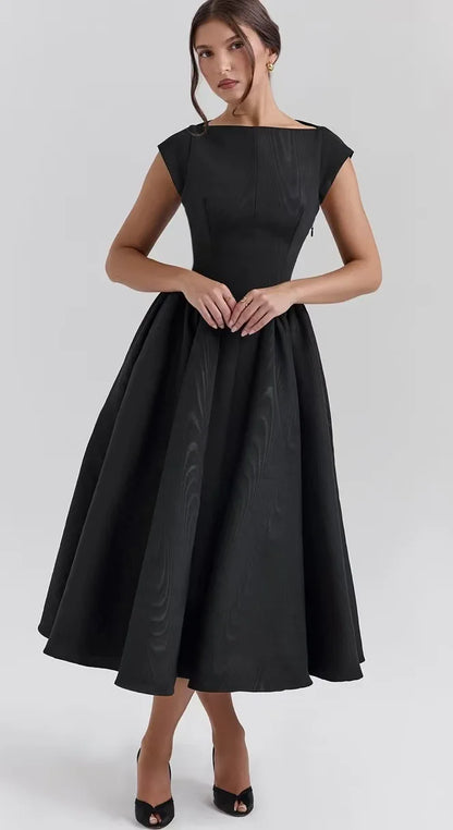 Suninheart New French Style Sexy Backless Sleeveless Pleated Slim Fit Vest Style Dress for Summer 2025
