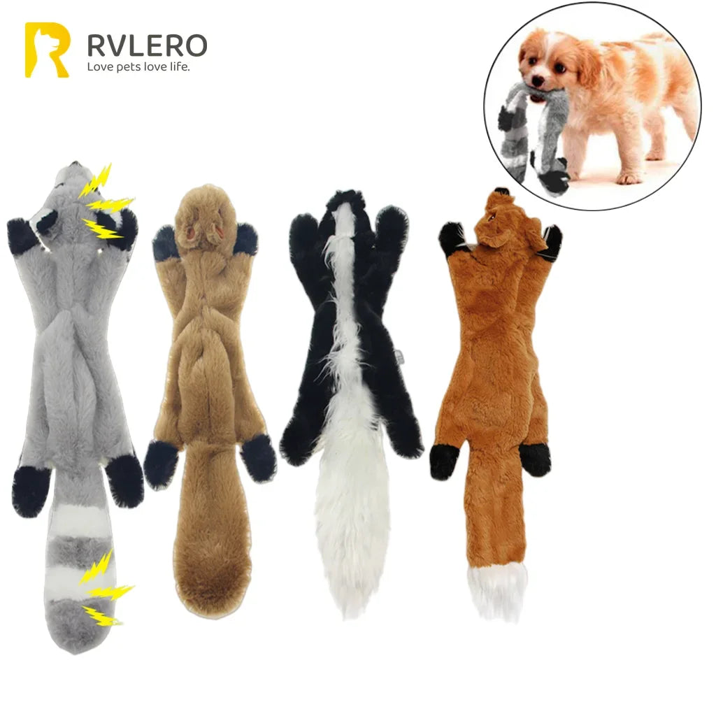 Simulated Animal Dog Chew Toy - 45cm Plush Squeaker Holster - ZOOMNSTORE