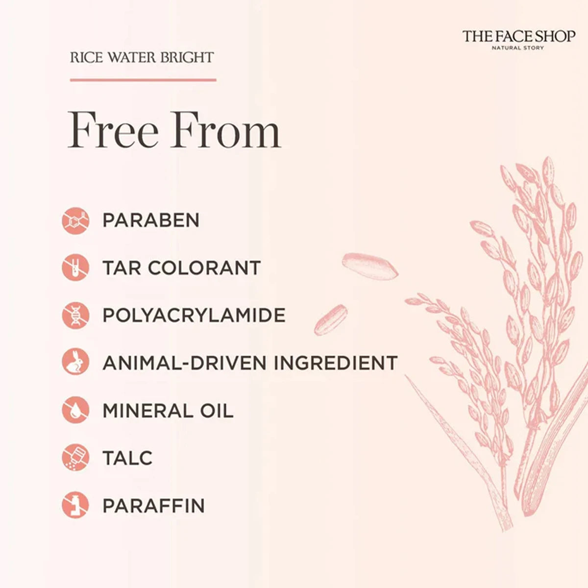 THE FACE SHOP RICE WATER BRIGHT FACE CLEANSER 150g,Smooth & Rich Lather,Gentle & Non-Tightening,Korean Skincare,Korean Makeup