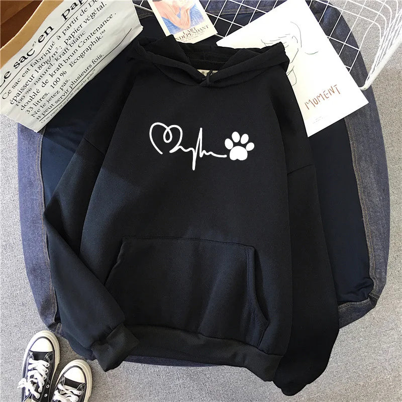 Hot sales Womens Hoodies Casual Printing Sweatshirts Sports Home Pullover Tops Outdoors Korean Style Street Woman Clothing 2026