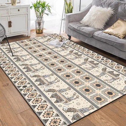 Velvet Carpet - Nordic Moroccan Style Crystal Velvet Rug | Dirt Resistant, Washable & Non Slip