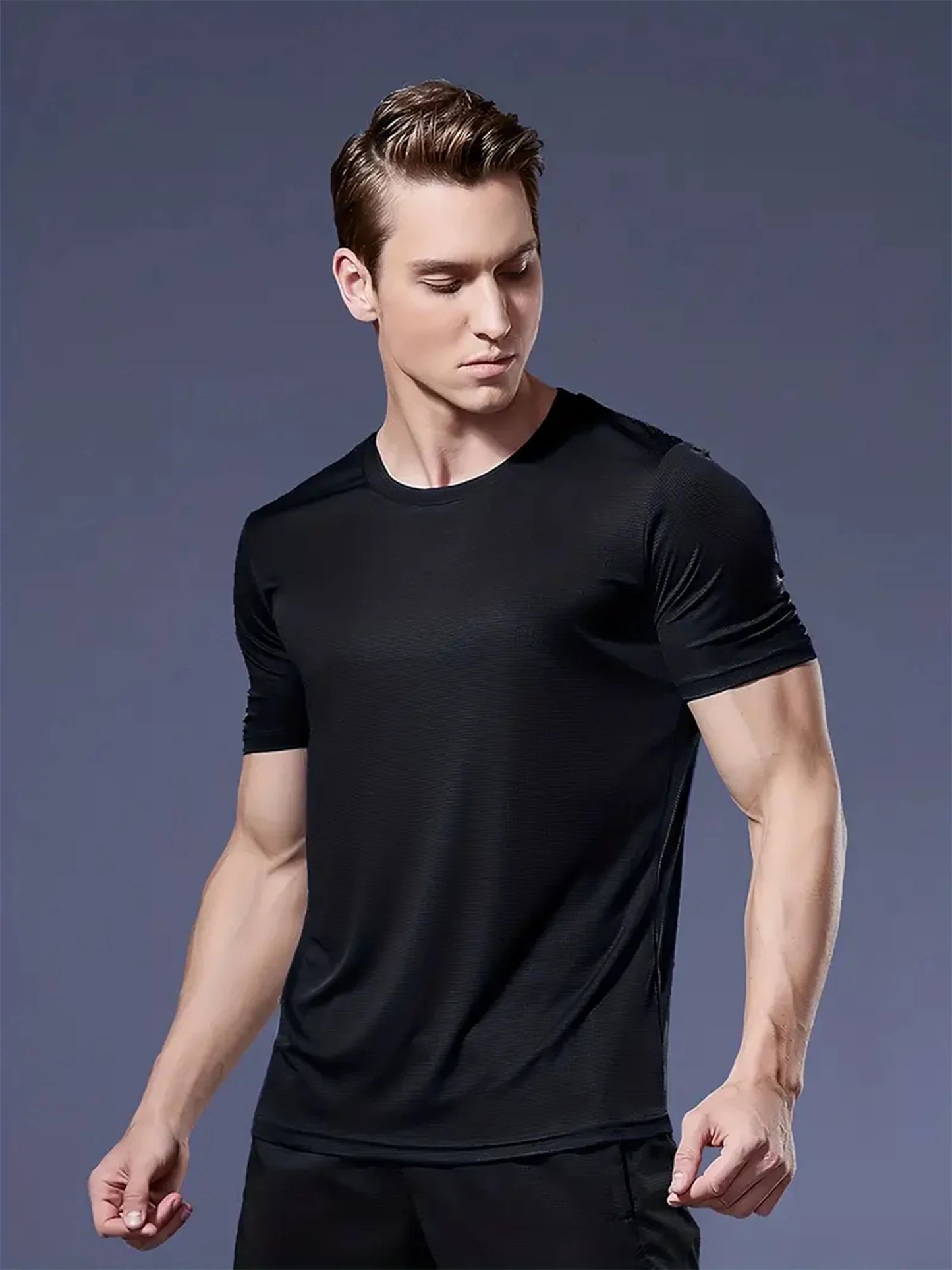 Men's Quick-Dry T-Shirt – Breathable Sports Tee | Lightweight Polyester Workout Shirt