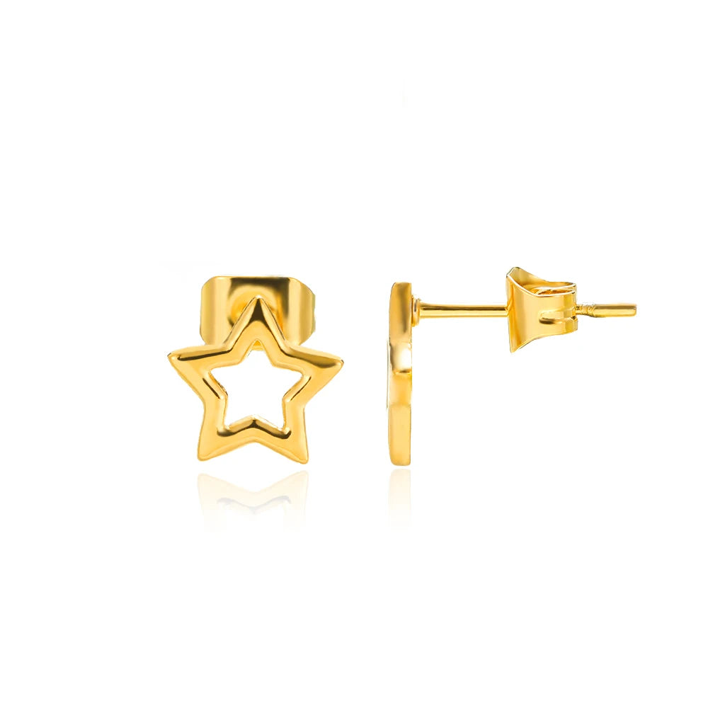 Vintage Starfish Stud Earrings – Stainless Steel Ocean Studs