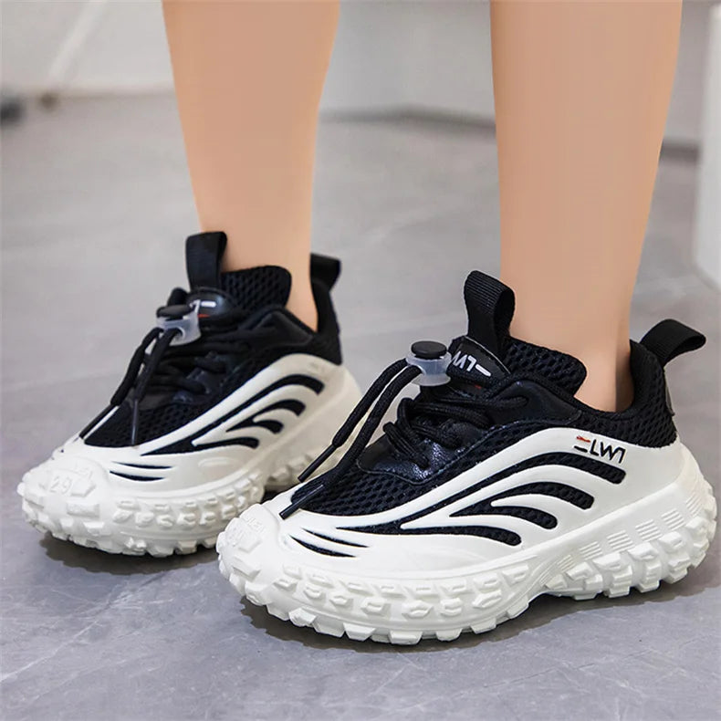 Children Sneakers - Lightweight Kids Casual Shoes With Breathable Mesh Fabric & Rubber Sole