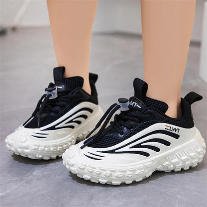 Children Sneakers - Lightweight Kids Casual Shoes With Breathable Mesh Fabric & Rubber Sole