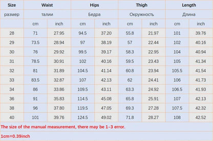 Mens Lightweight Blue Denim Jeans - Stretch Cotton Straight Pants for SpringSummer Casual Wear - ZOOMNSTORE