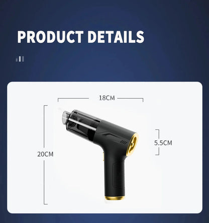 Mini Car Vacuum Cleaner - Cordless Wireless Car Cleaner with HEPA Filter & Powerful Suction