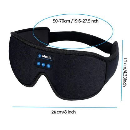 Bluetooth 5.3 Sleep Mask Headphones, Wireless Music Sleeping Eye masks, Comfort for Side Sleepers, Cool Gadget & Unique Gift