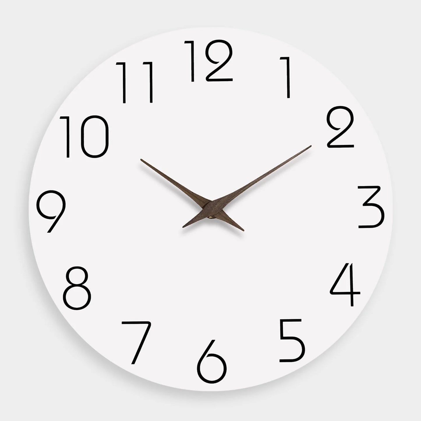 Modern White Pattern Wall Clock - Silent Quartz Decor for Living Room Bedroom Kitchen - 10 to 16 Inches Batteries Not Included