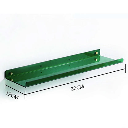 Acrylic Wall Storage Rack - No Drill Bathroom  Kitchen Organizer with Strong Adhesive