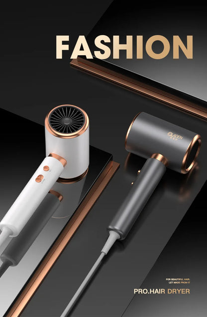 Professional Hair Dryer - Foldable High Power Negative Ion Blu-Ray Electric Blow Dryer