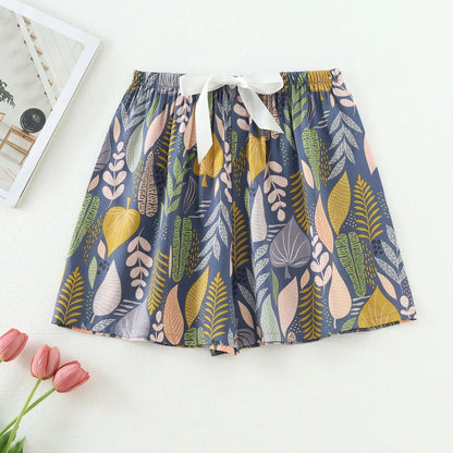 Women Cotton Casual Trousers Summer Loose Pajamas Home Pants Thin Wide Leg Pants Fashion Oversized Sleep Bottoms Korean Pants