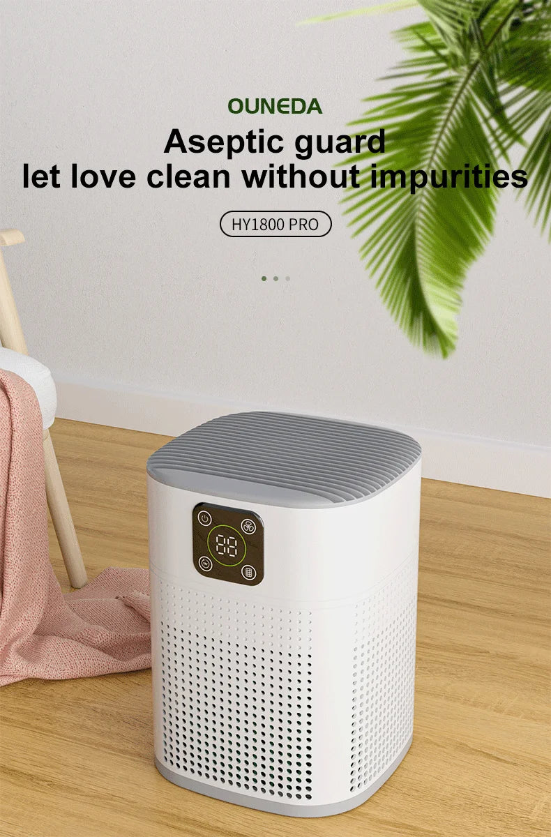 OUNEDA HY1800 Pro Air Purifier - H13 HEPA  Carbon Filters Smart Control Efficient Air Cleaner - ZOOMNSTORE