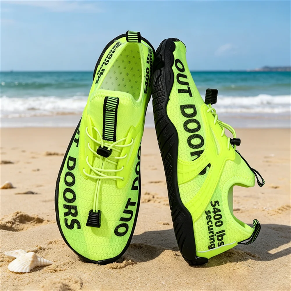 Men Water Shoes Swimming Barefoot Quick Dry Lightweight Aqua Sneakers Outdoor Sports Five Fingers Upstream Wading Shoes Summer Breathable Surfing Sandals Beach Trekking New Big Size