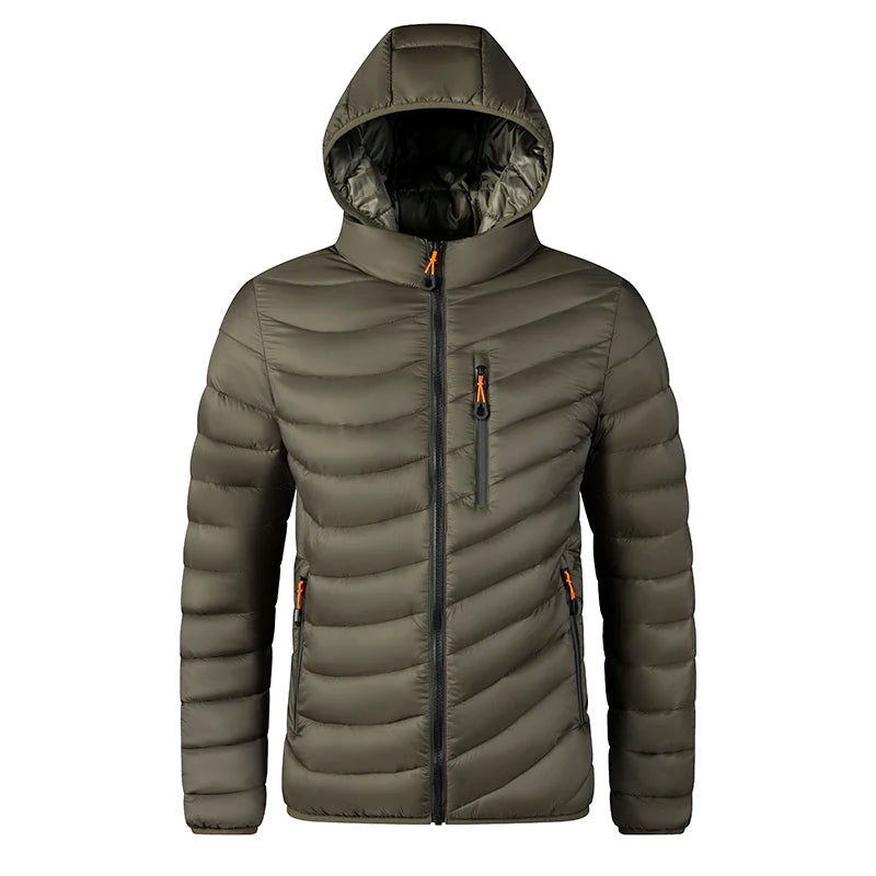 New Autumn Winter Men Warm Waterproof Parkas Jacket Coat Mens Hooded Casual Brand Windproof Thick Outwear Hat Parkas Jacket Male