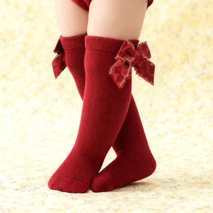 Adorable Baby Boy Striped Socks with Animal Print Detail Warm Knit Socks for Autumn Winter Fashion Accessory