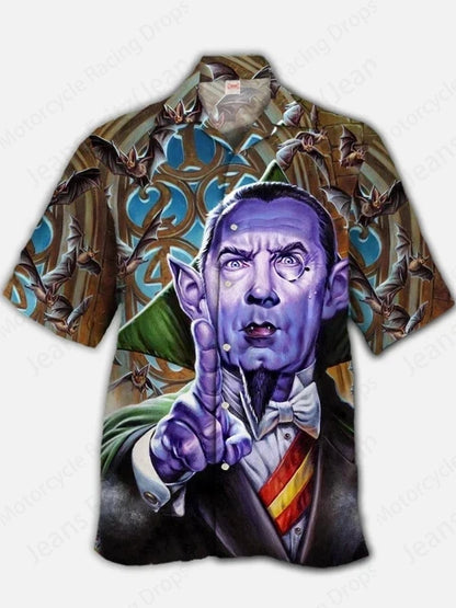 Halloween Hawaiian Shirt - Chucky Movie Casual Loose Short Sleeve Beach Blouse - ZOOMNSTORE