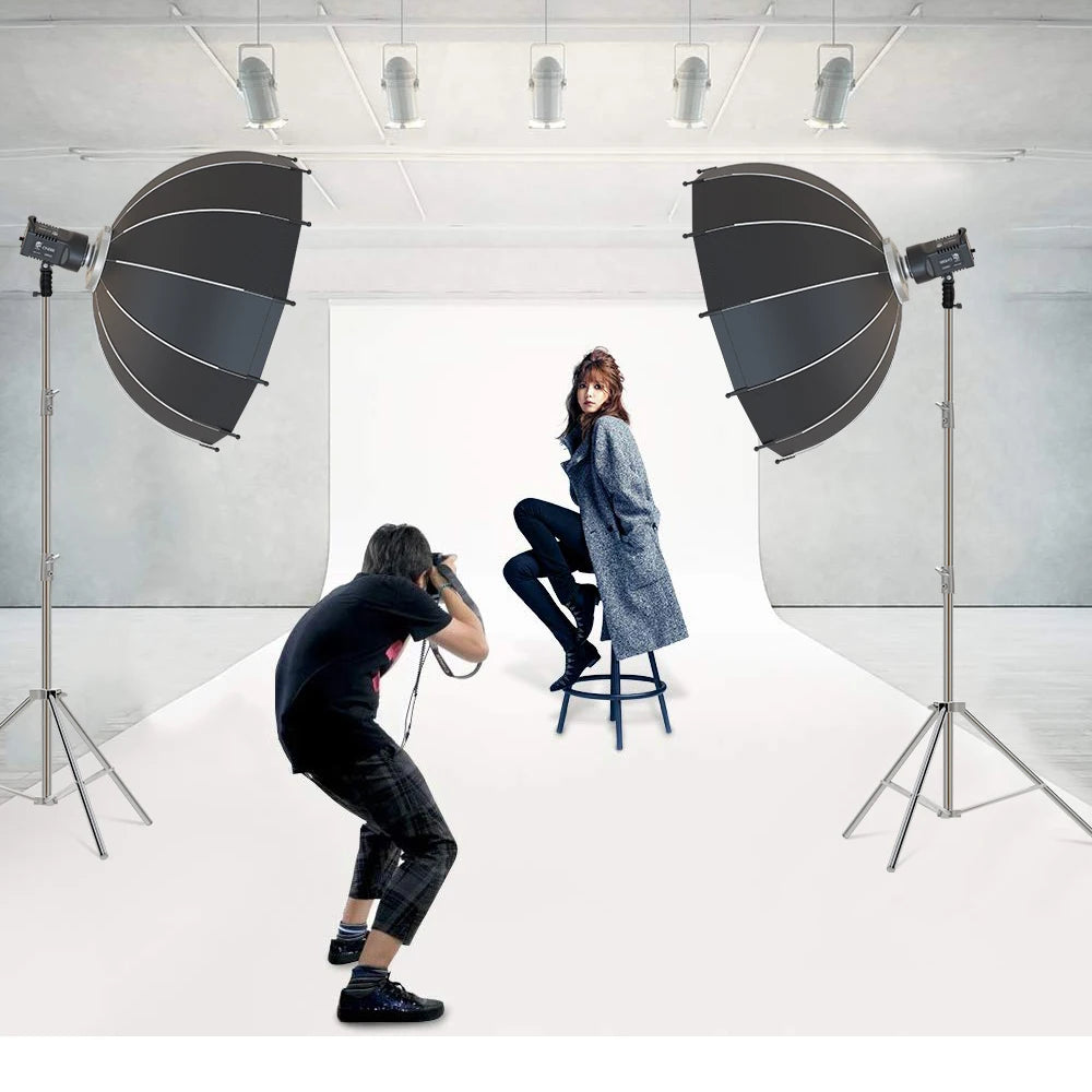 Stainless Steel Tripod 2.8m Heavy Duty Light Stand With 1/4, 3/8 Conversion Head for Studio Softbox Photographic Equipment