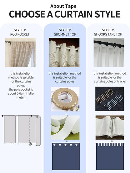 Blackout Curtains – Milk Tea Cotton Blend Room Darkening Drapes for Bedroom