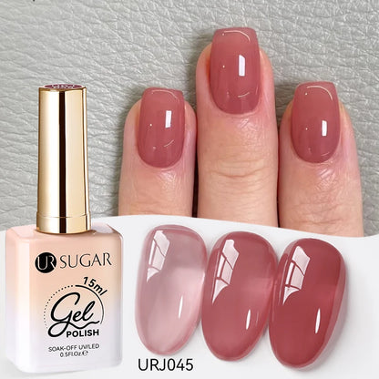 Jelly Gel Polish - Eco Friendly Semi Permanent UV LED Nail Polish for Salon Use