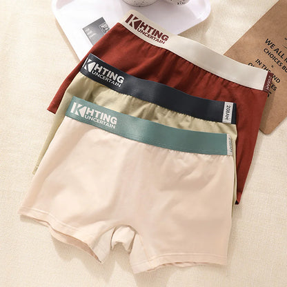 3PCS/Pack 100% Cotton Breathable Antibacterial Women's Panties Comfortable Soft Lingerie High Elastic Waistband Female Underwear