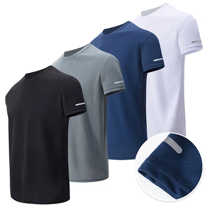 Men's Quick Dry T-Shirt - Four Season Sports Tee | Breathable Polyester, Plus Size
