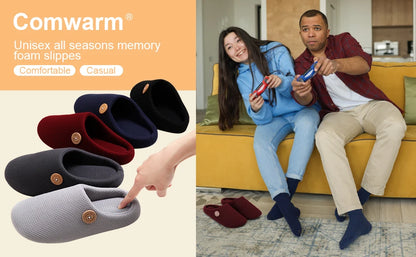 Classic Men Slippers Indoor Men Slippers Fashion Men House Slippers Outdoor Antiskid Soft Men Flat Slippers Winter Bedroom Shoes