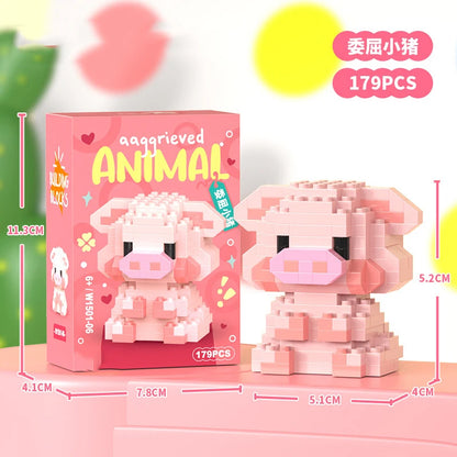 Micro Building Blocks - Creative Animal Brick Set | DIY Mini Construction Toys Kit