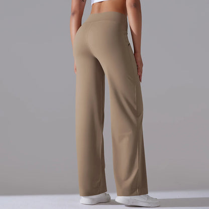 Yoga Straight Leg Sweatpant Straight Leg Women's Loose Tracksuit Pants Wide Leg Outdoor Gym Runing Casual Tracksuit Pants