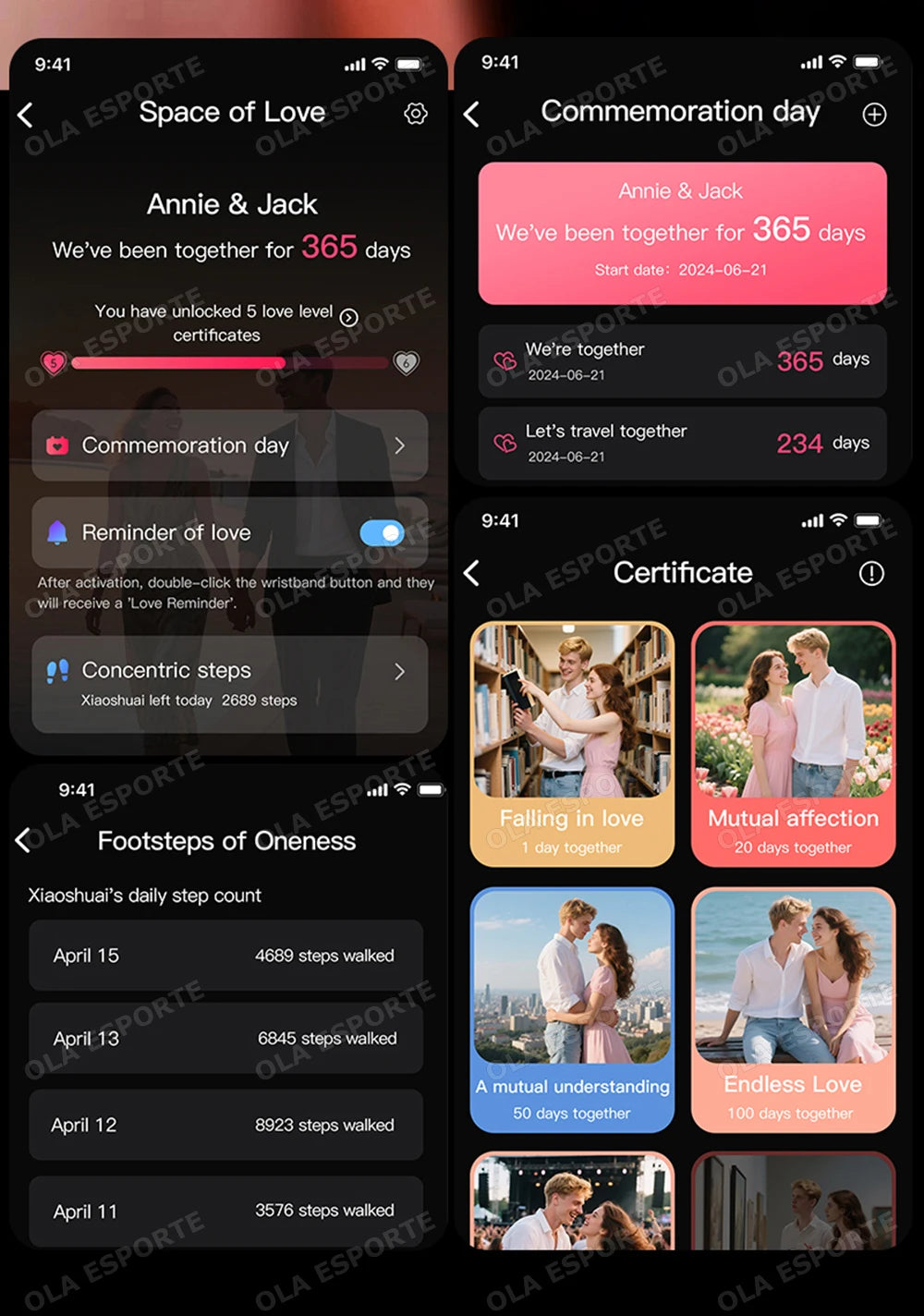 Smart Ring Couple Space Interaction Health and Sleep Monitor Multi Sport Mode Gesture Control 5ATM Waterproof with Charging Case