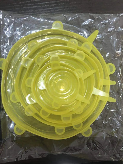 Silicone Stretch Lids – Reusable Airtight Food Covers (Set)